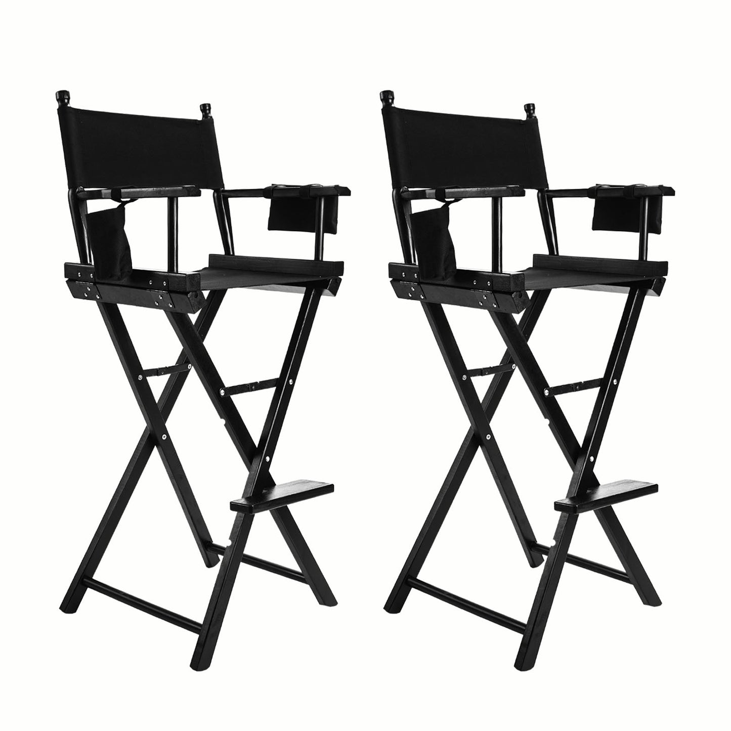 La Bella 2 Set Folding Tall Chair DARK HUMOR Movie Director 76cm - Black