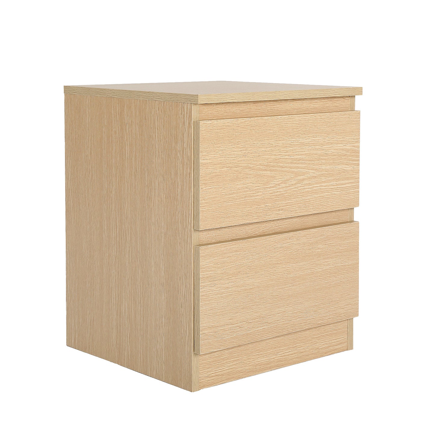 La Bella Bedside Table Side Storage Cabinet Nightstand Bedroom 2 Drawer JOSS - Oak
