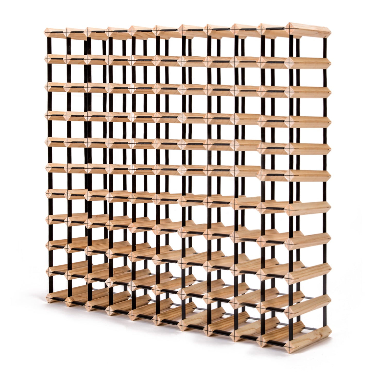 Home Ready Timber Wine Rack 110 Bottle Storage Cellar Organiser