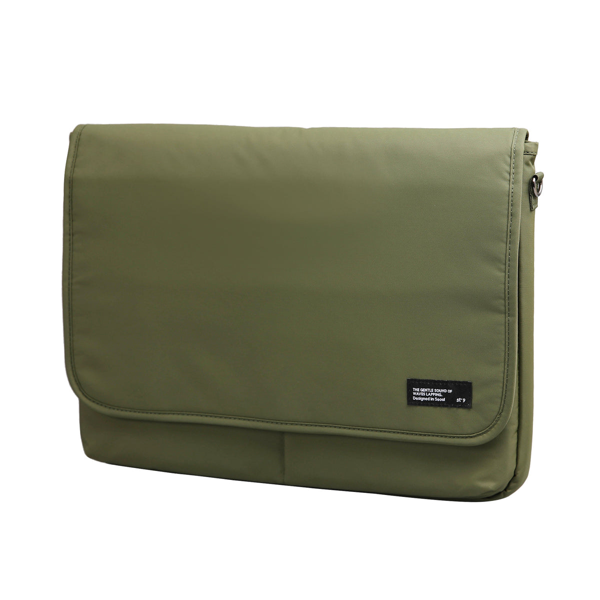 ST'9 L size 15.6/16 inch Laptop Sleeve Padded Shoulder Bag Travel Carry Case LATO - Khaki