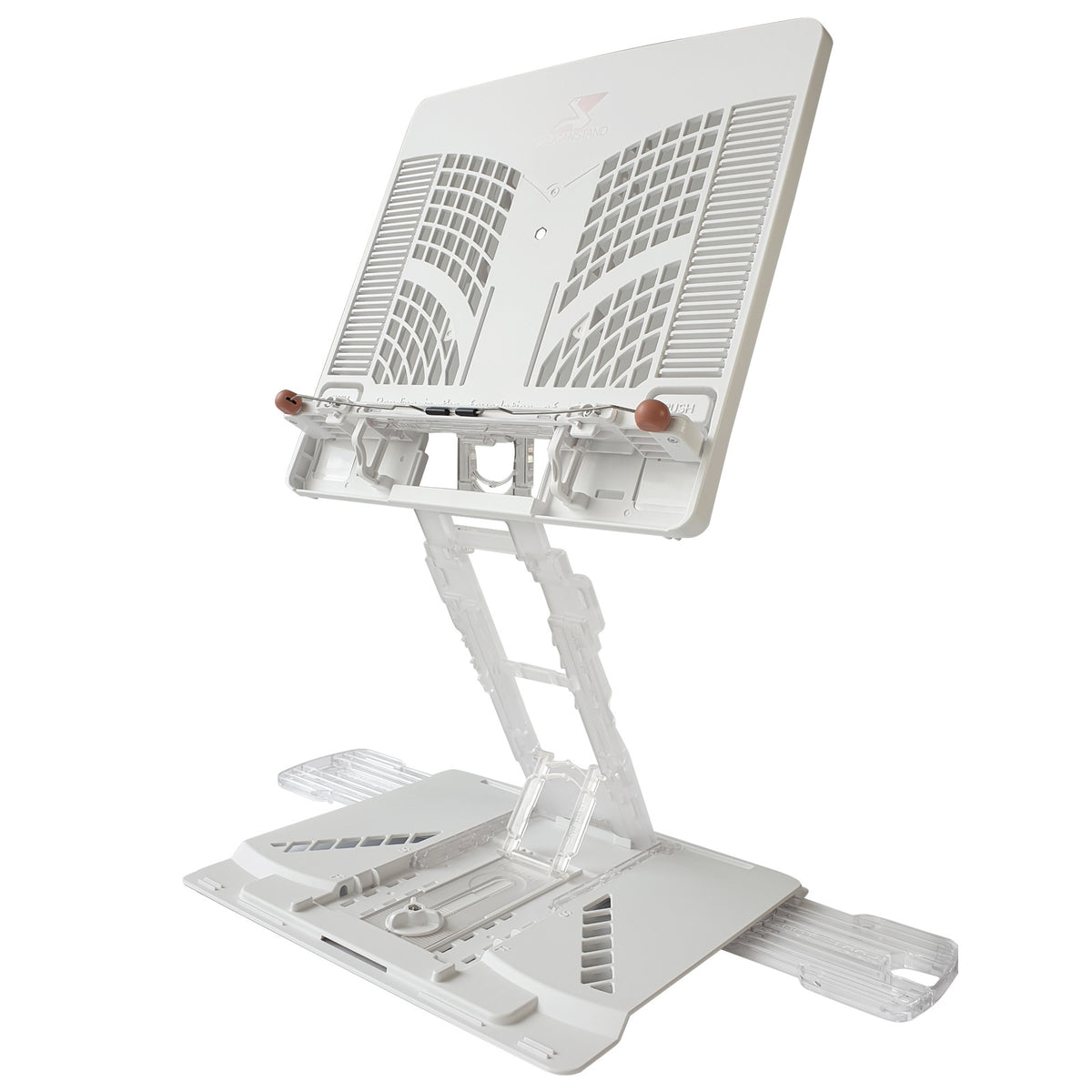 Pelican Stand Adjustable Laptop Holder Foldable Tablet Book PC Desk - White