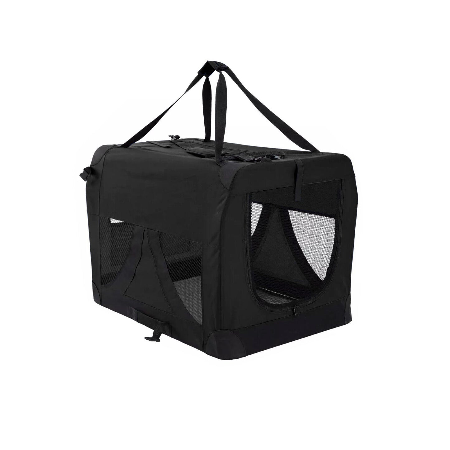 Paw Mate Portable Soft Dog Cage Crate Carrier L - Black