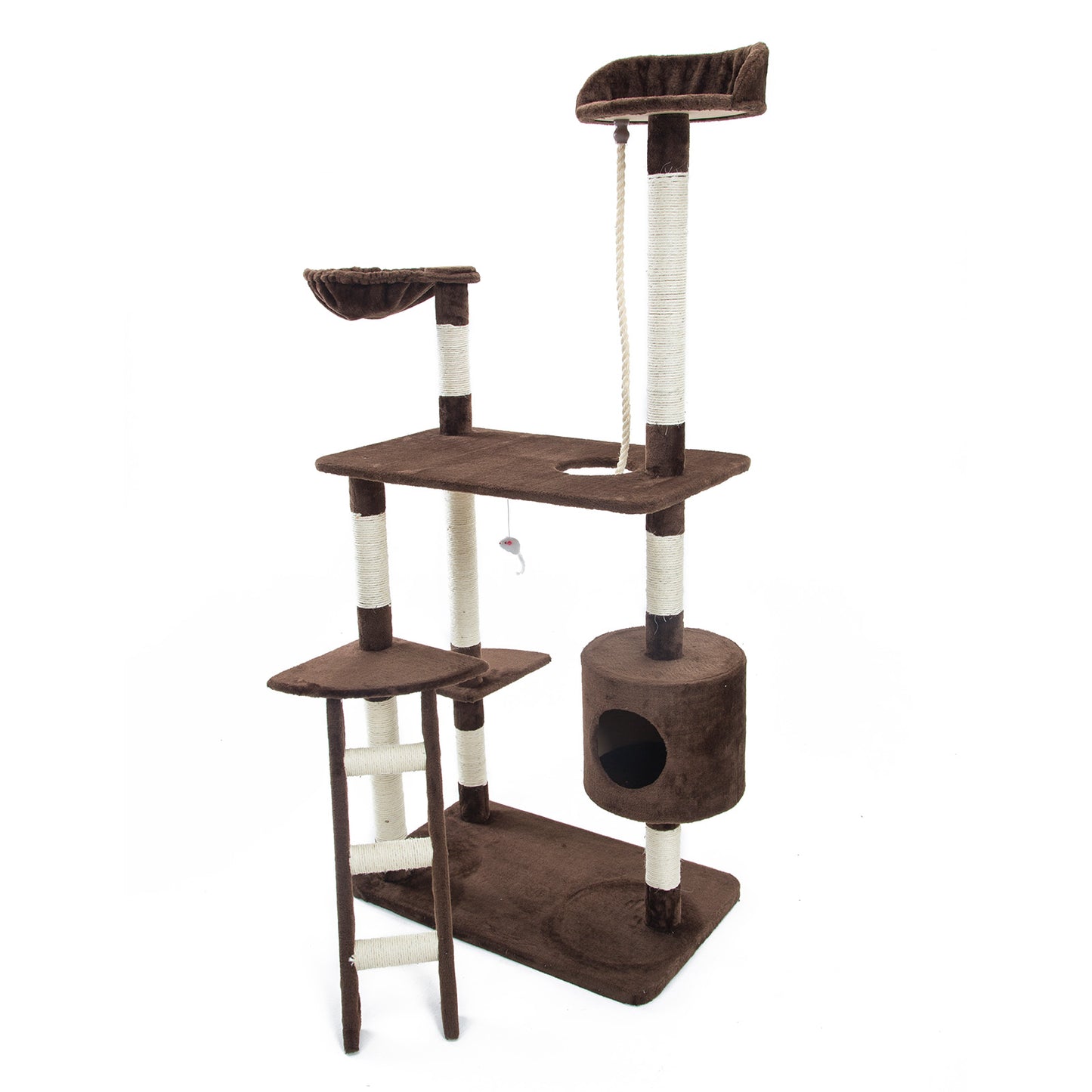 Paw Mate Cat Tree Multi Level Scratcher Fuji 170cm - Brown