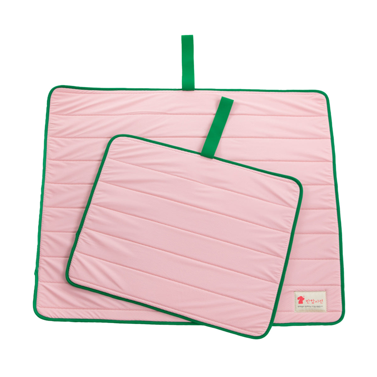 Banhamsisun M Pet Dog Cooling Mat Non-Slip Travel Roll Up Cool Pad Bed Outdoor - Pink