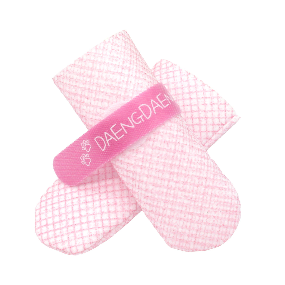 Daeng Daeng Shoes 28pc Pink Dog Shoes Waterproof Disposable Boots Anti-Slip Socks S - Pink