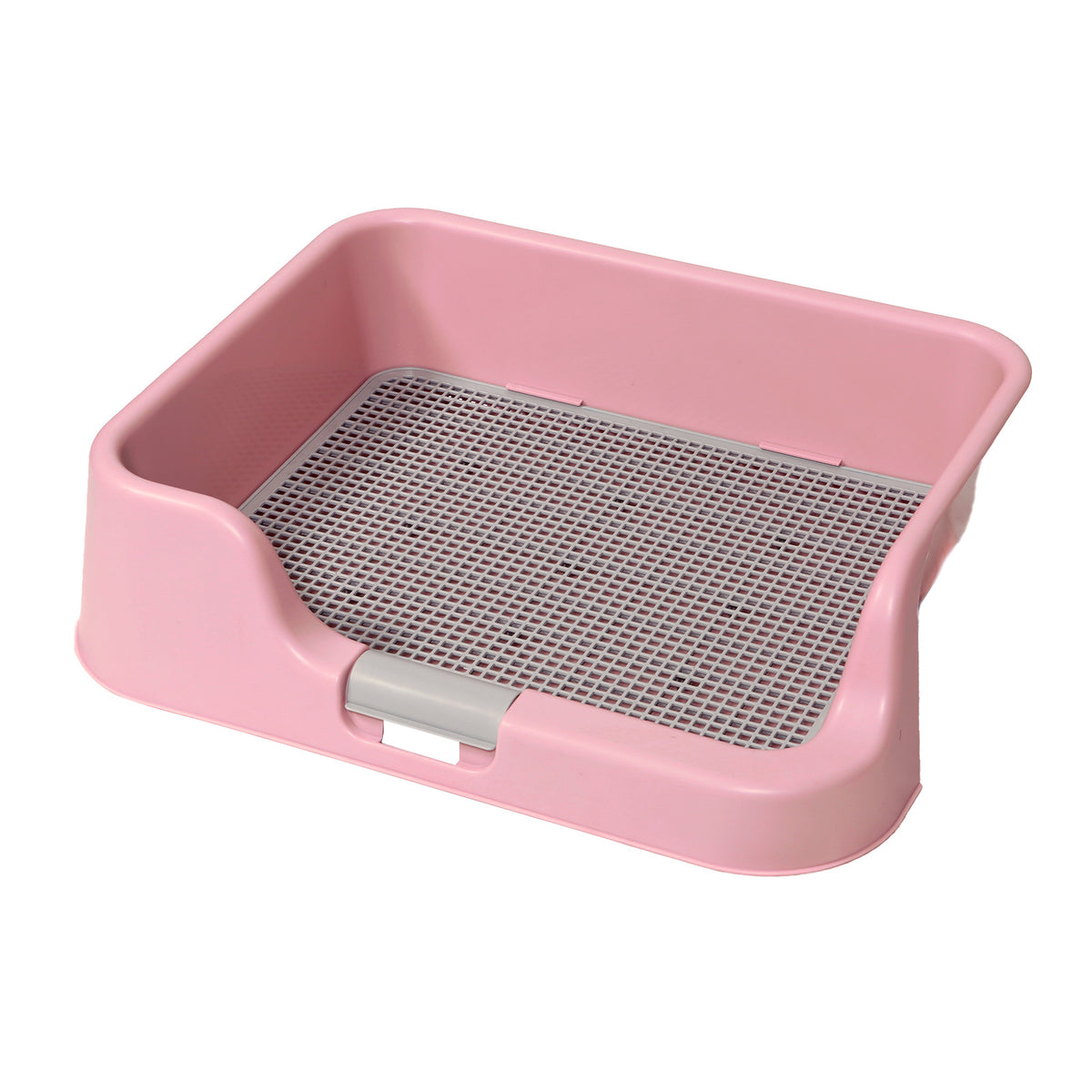 PS KOREA Dog Pet Potty Tray Training Toilet Raised Walls T1 - Pink