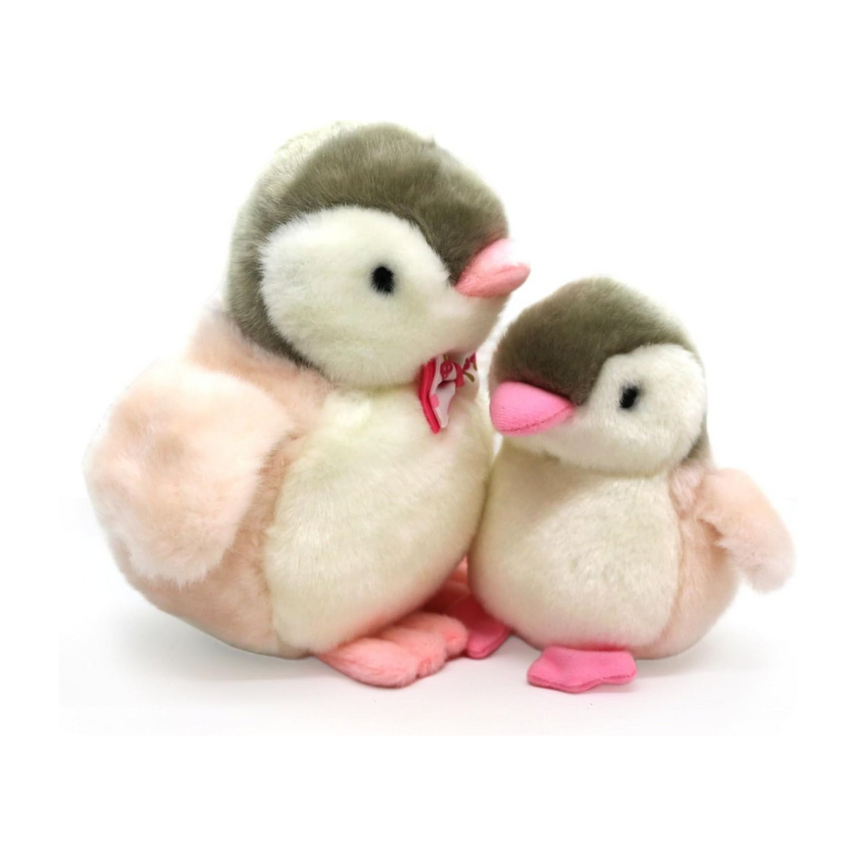 Kenisy 2 Set Plush Penguin Keychain Or Doll With Sound Activation - Pink