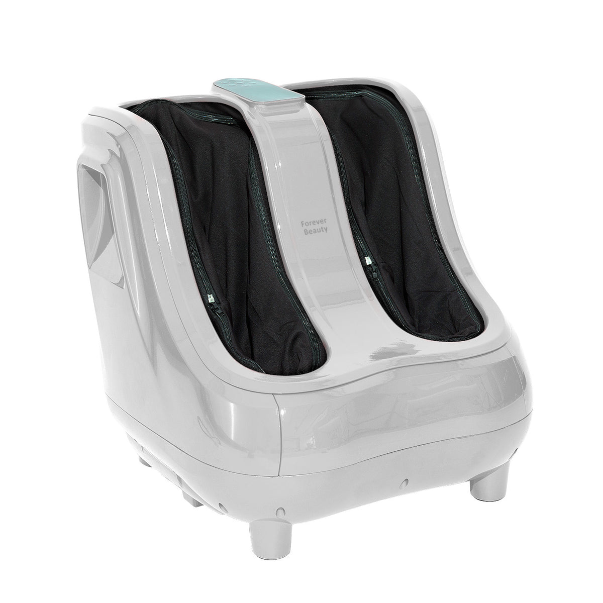 Forever Beauty Foot Massager Shiatsu Leg Calf Kneading Heat Remote - Silver