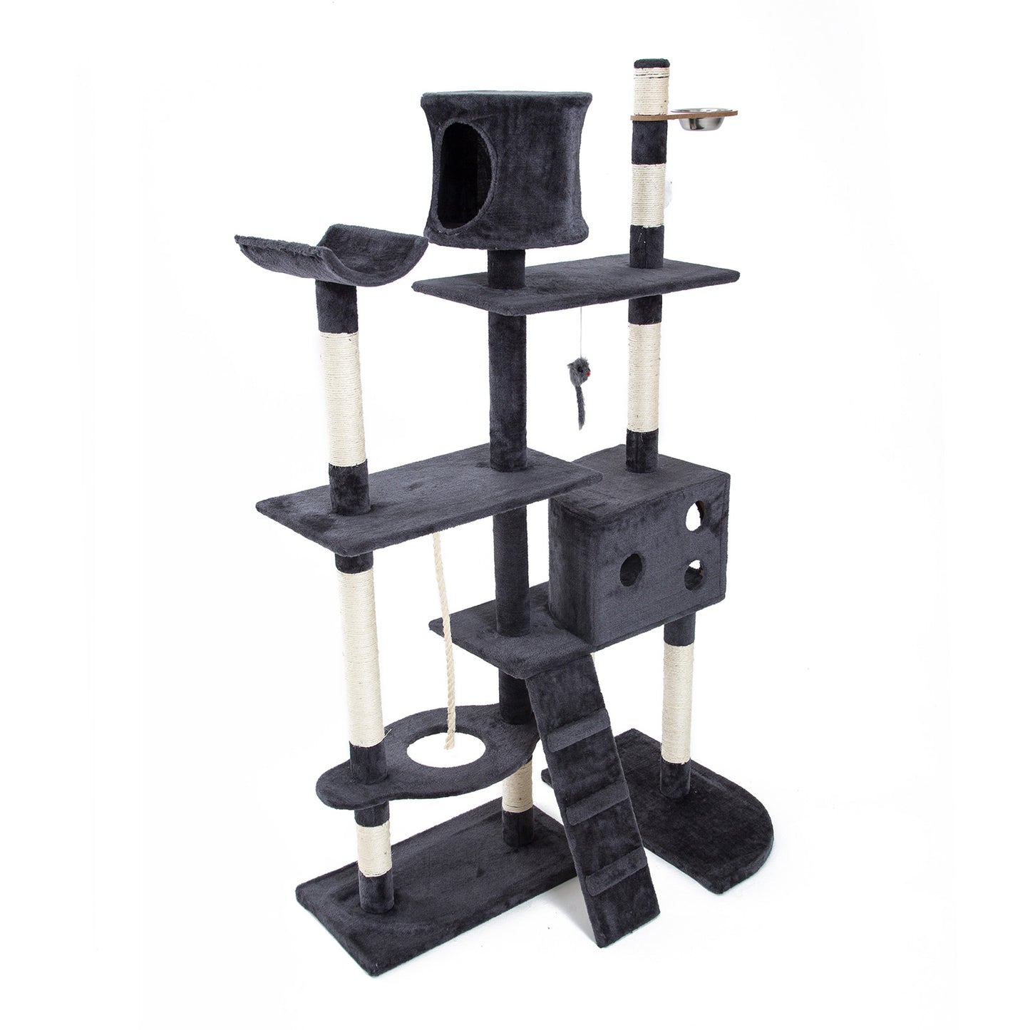 Paw Mate Cat Tree Multi Level Scratcher Danie 170cm - Grey