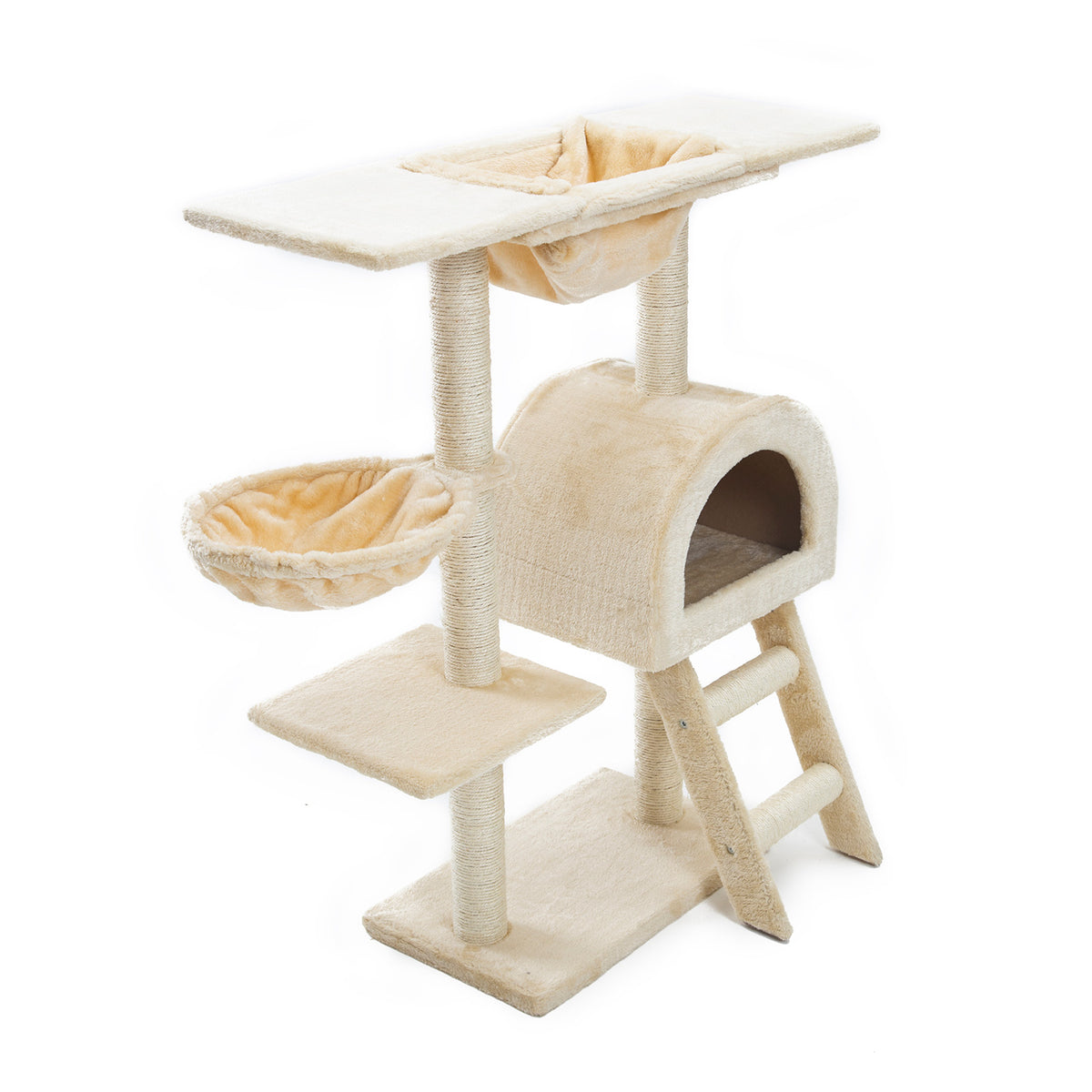 Paw Mate Cat Tree Multi Level Scratcher Atacama 100cm - Beige