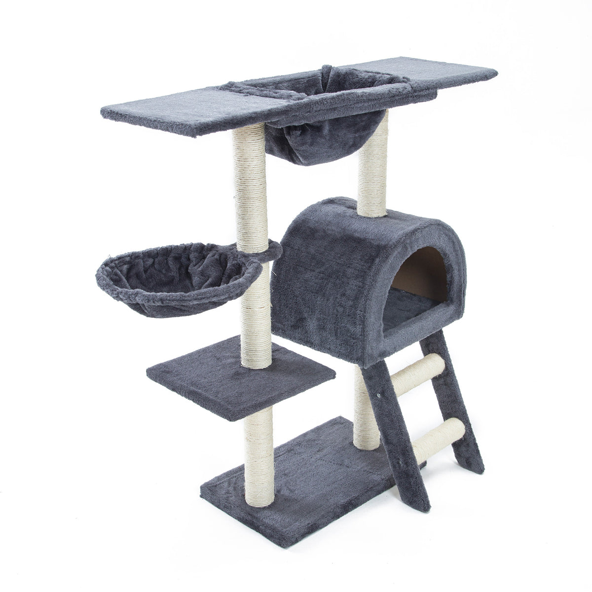 Paw Mate Cat Tree Multi Level Scratcher Atacama 100cm - Grey