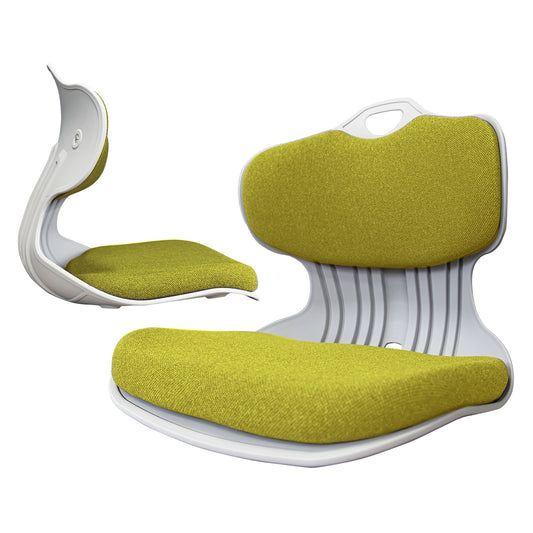 Samgong 2 Set Slender Chair Posture Correction Seat Floor Lounge Stackable - Lime