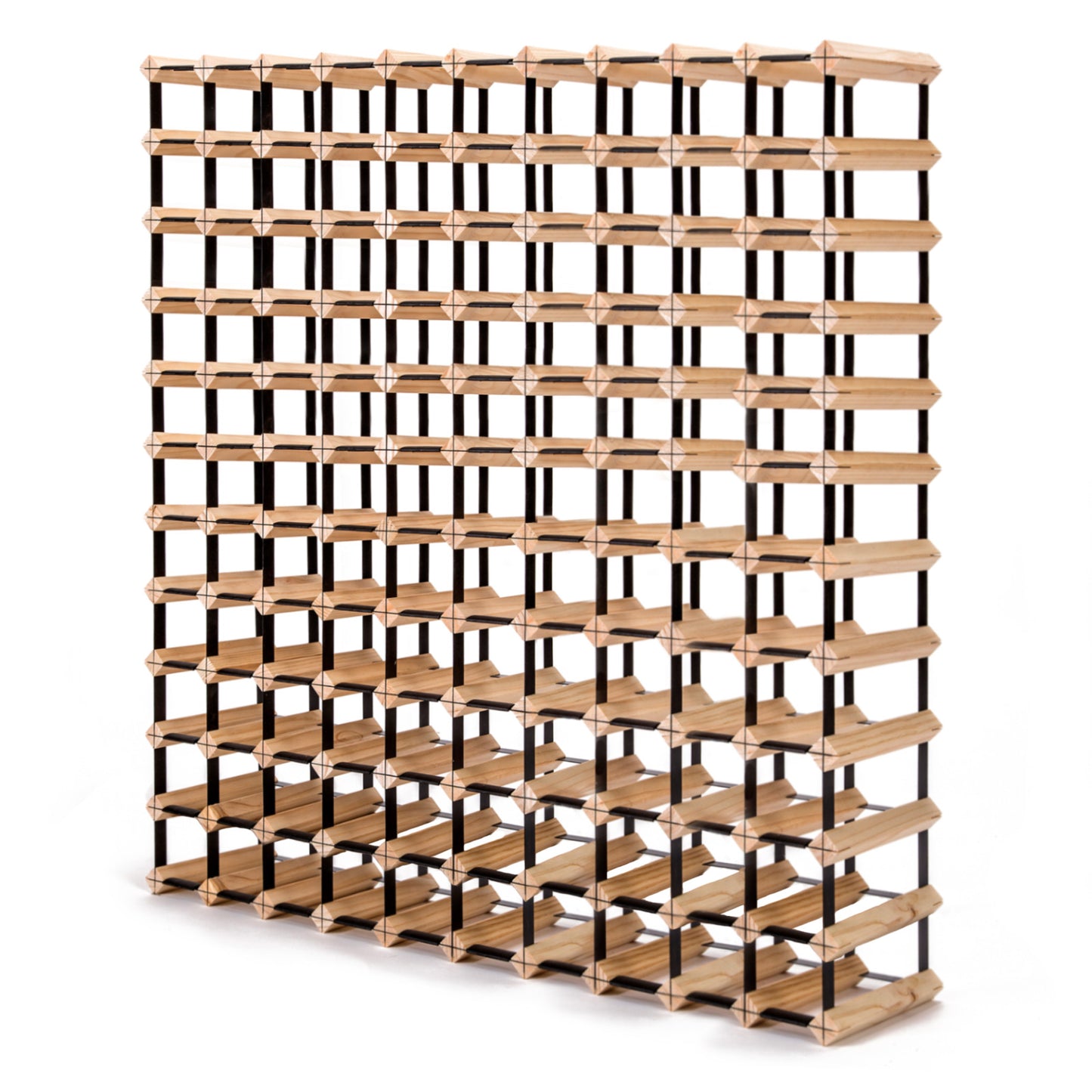 Home Ready Timber Wine Rack 120 Bottle Storage Cellar Organiser