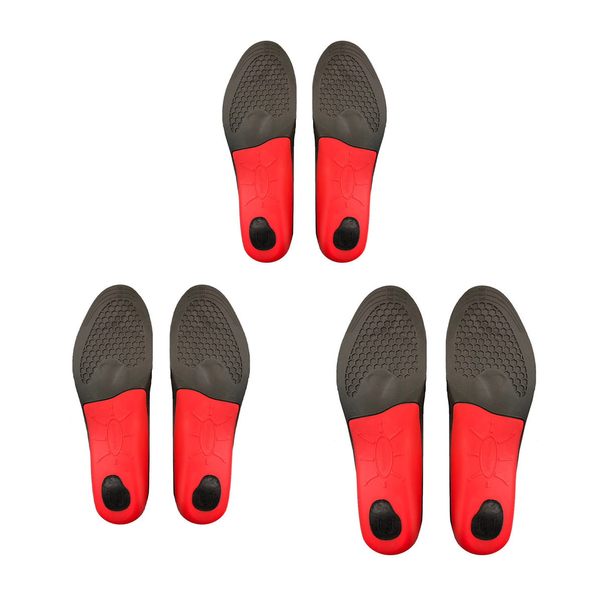 Bibal Insole Full Whole Insoles Shoe Inserts 3-Size Combo Arch Support Foot Pads