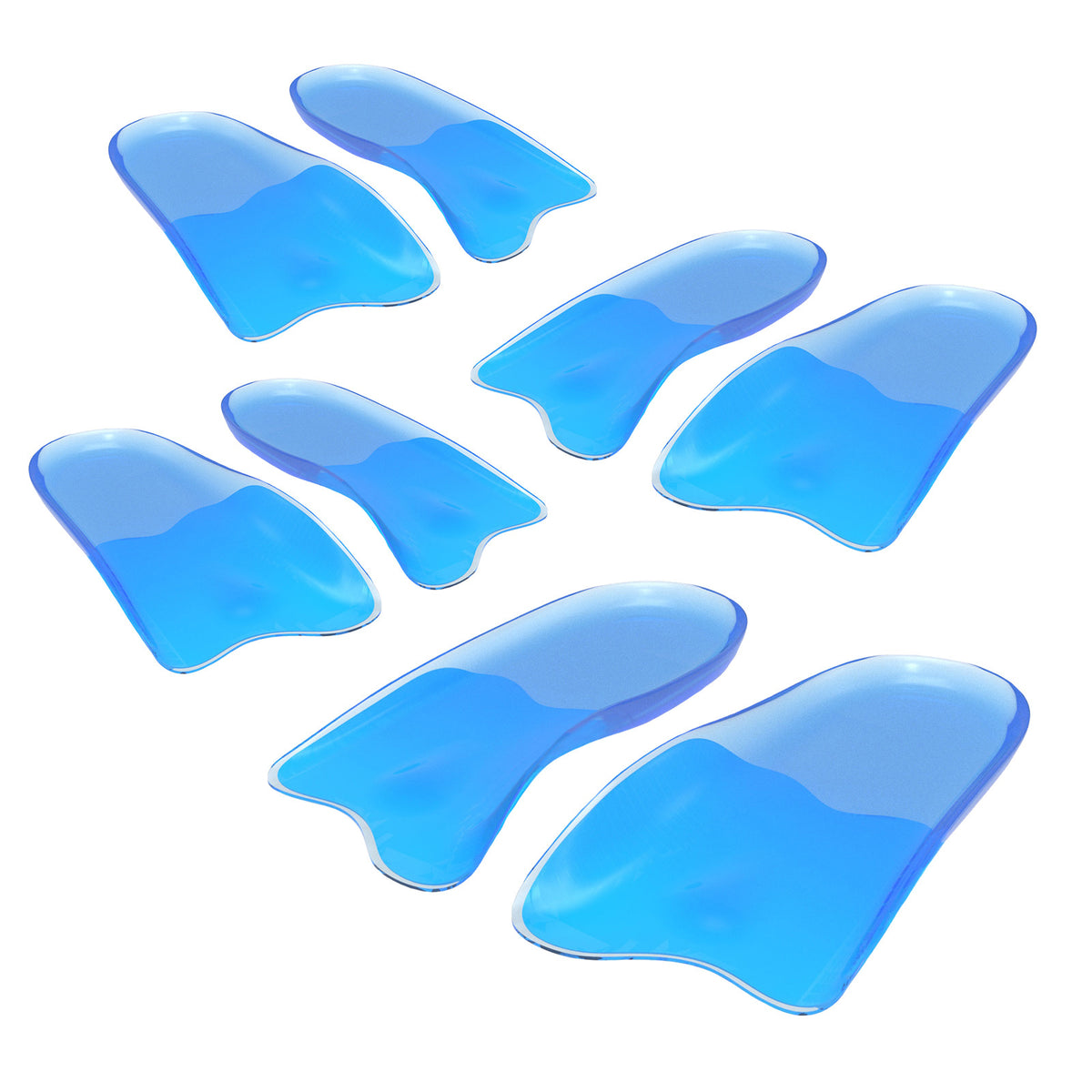 Bibal Insole 4X Pair Half Insoles Shoe Inserts L Size Gel Arch Support Foot Pad