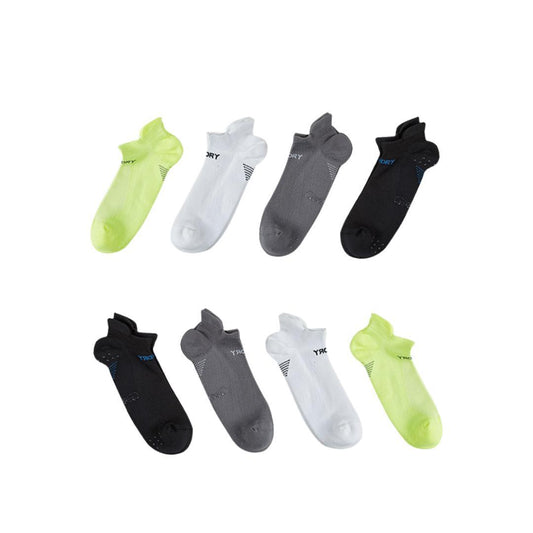 Rexy 8 Pack Seamless Sport Sneakers Socks Non-Slip Heel Tab Small - Multi Colour