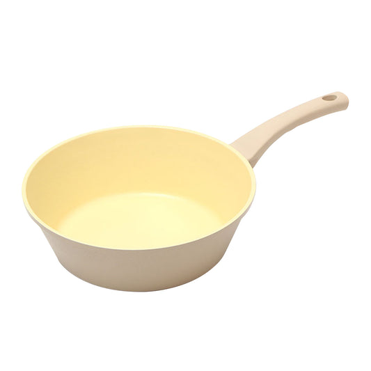 Giorno Felice IH Wok Pan 28cm Ceramic Non-Stick Stir Frypan Induction - Beige