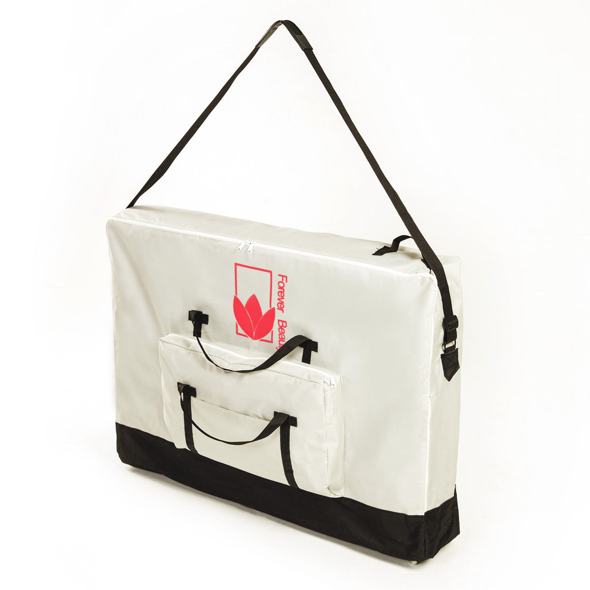 Forever Beauty Massage Table Bed Delux Carry Bag 70cm Portable Wheeled - White