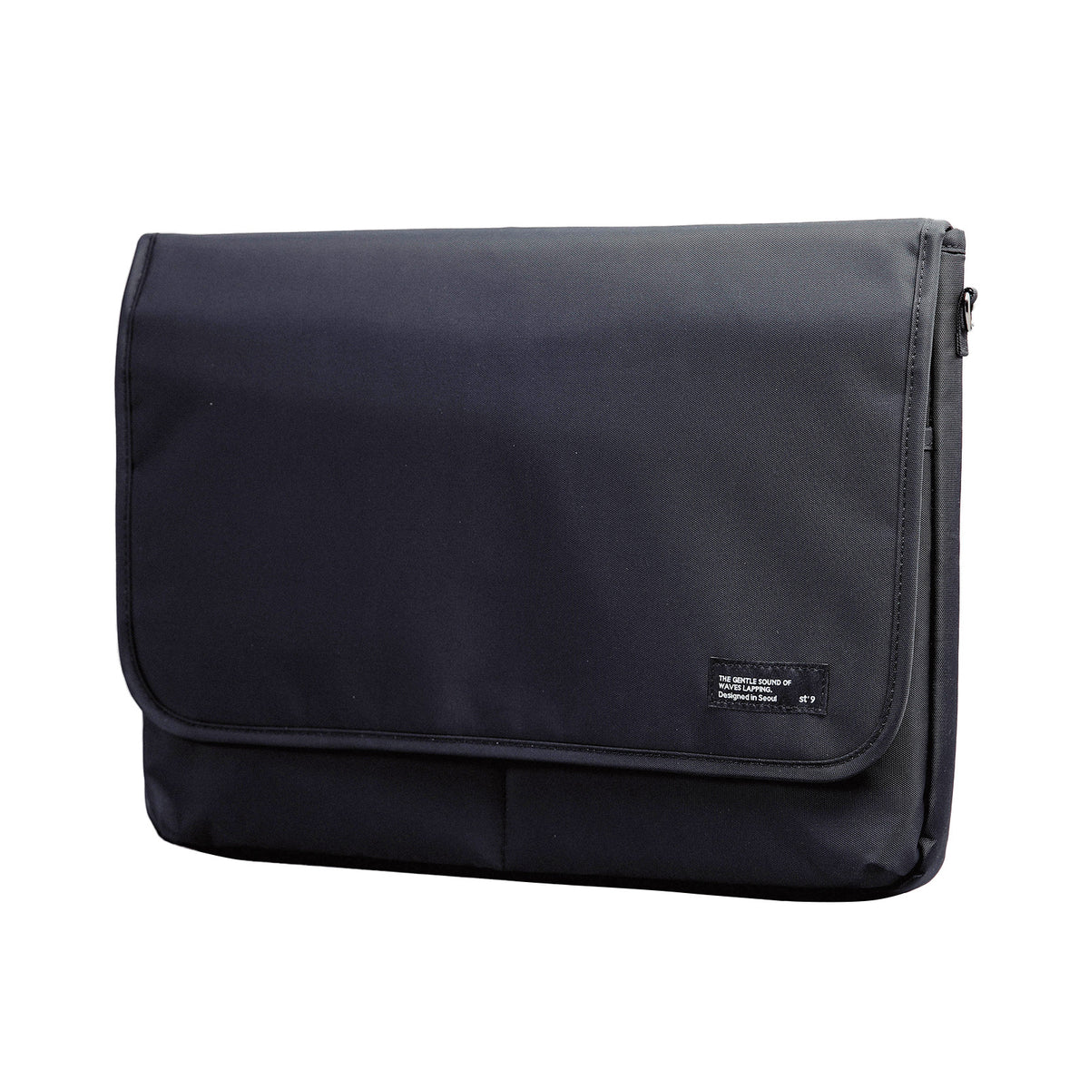 ST'9 L size 15.6/16 inch Laptop Sleeve Padded Shoulder Bag Travel Carry Case LATO - Black