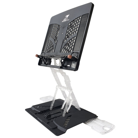 Pelican Stand Adjustable Laptop Holder Foldable Tablet Book PC Desk - Black