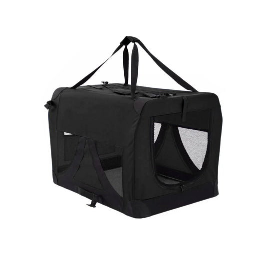 Paw Mate Portable Soft Dog Cage Crate Carrier XL - Black