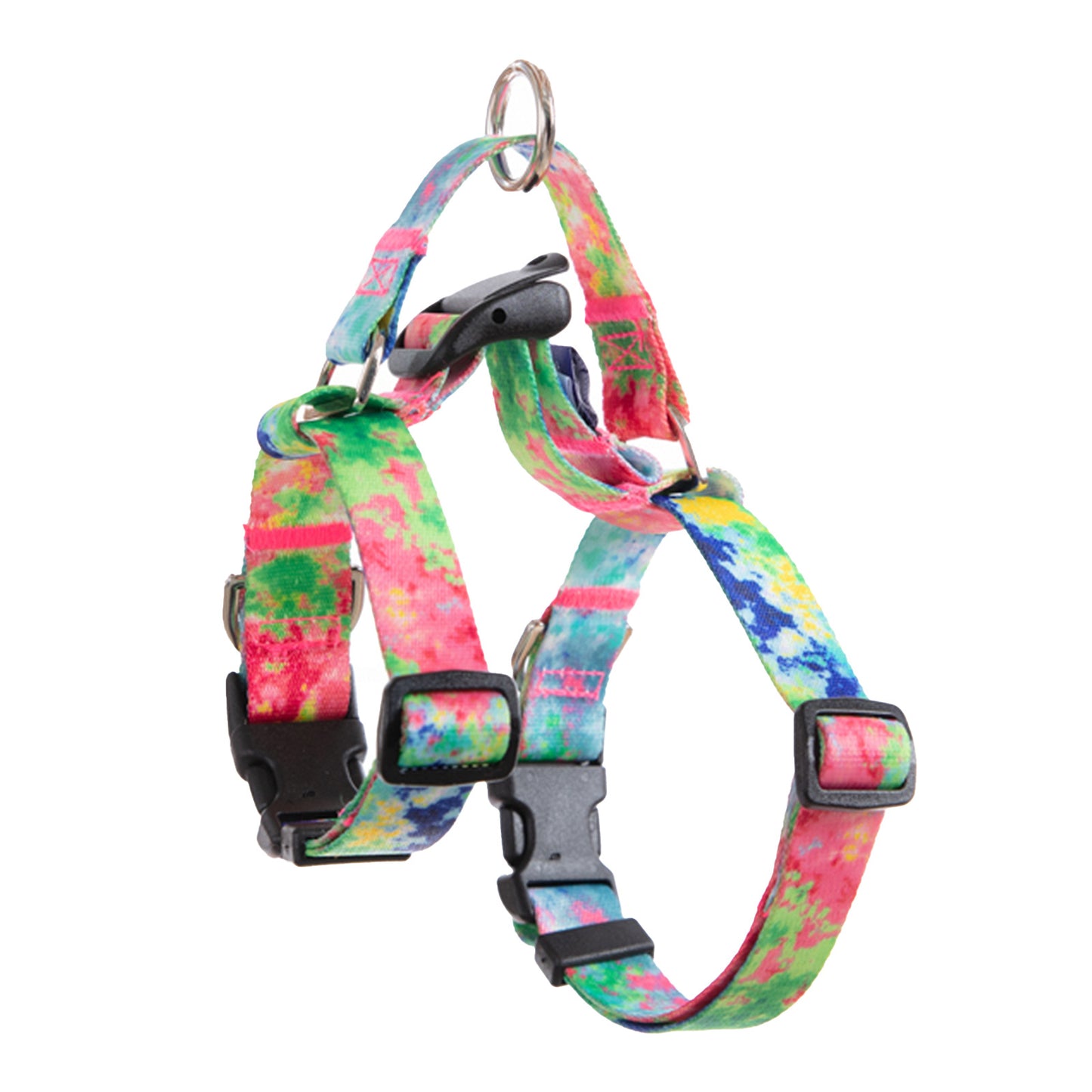 Banhamsisun L Dog Double-Lined Straps Harness Adjustable No Pull - Sweet Green
