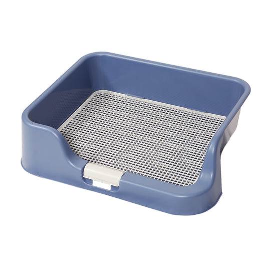 PS KOREA Dog Pet Potty Tray Training Toilet Raised Walls T1 - Blue