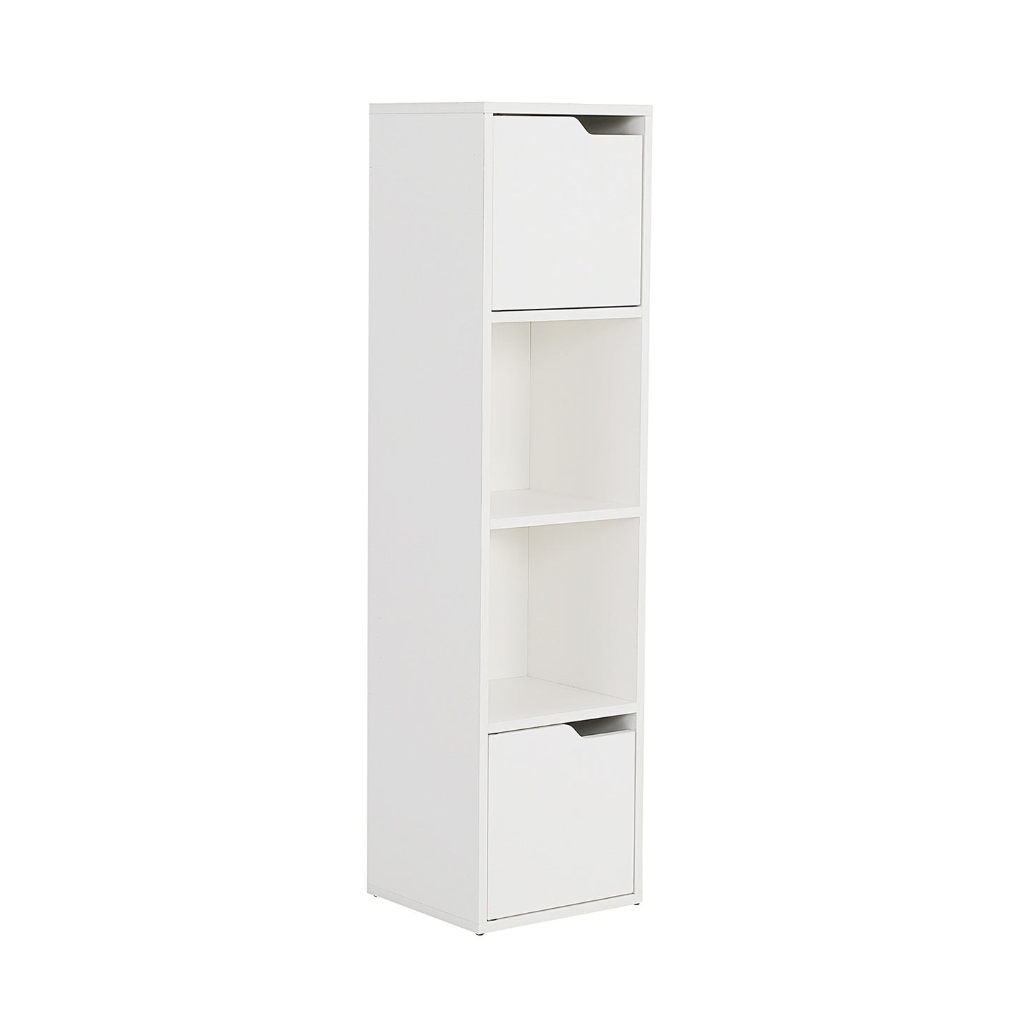 La Bella Bathroom Storage Cabinet 119cm Organiser Cupboard Shelf Tall Slim - White