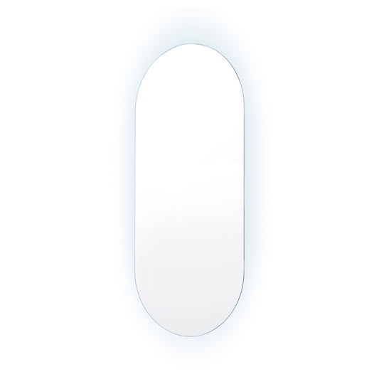 La Bella LED Wall Mirror Oval Touch Anti-Fog Makeup Decor Bathroom Vanity 45 x 100cm