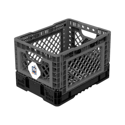 BigAnt Smart Foldable Stackable Crate 25L - Charcoal
