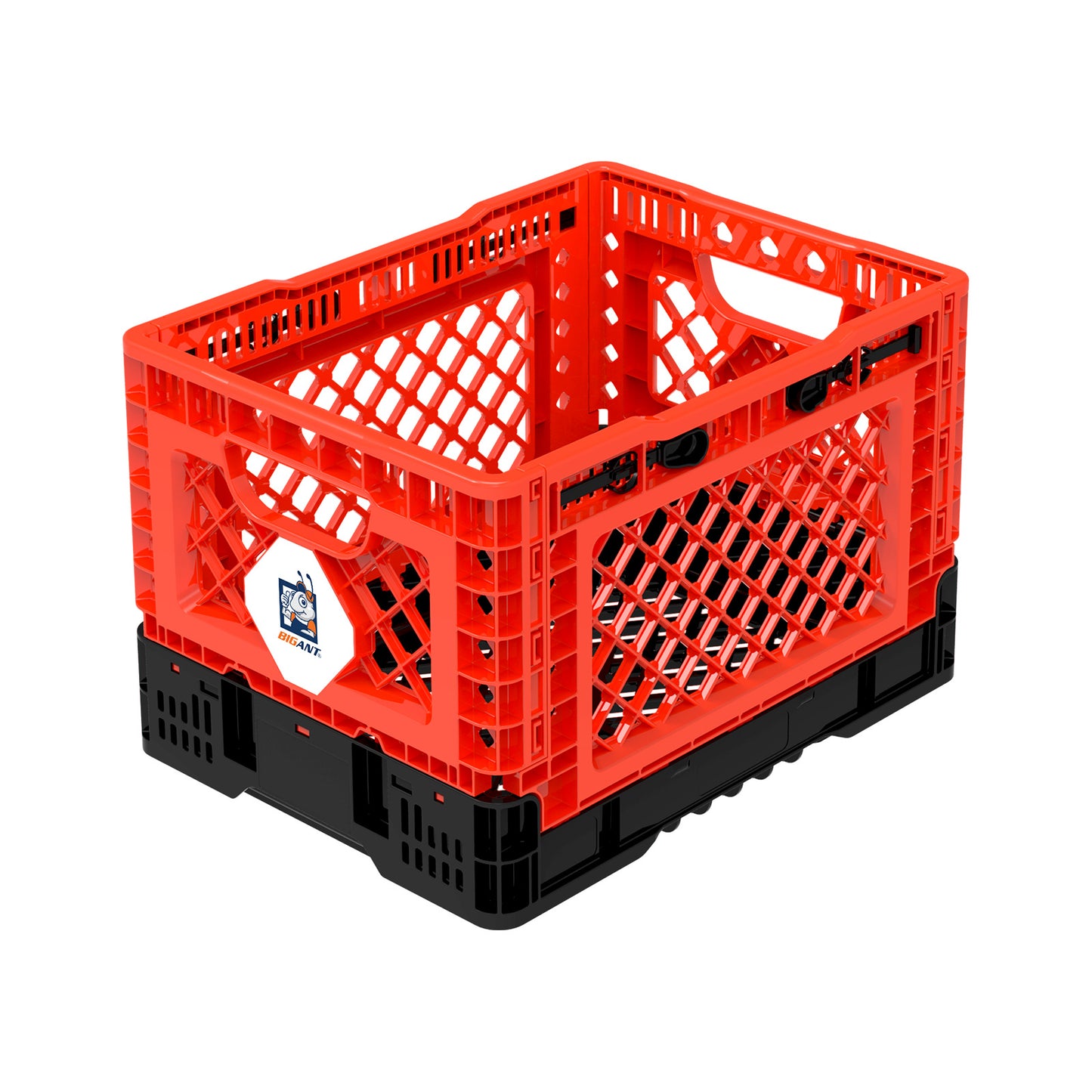 BigAnt Smart Foldable Stackable Crate 25L - Red