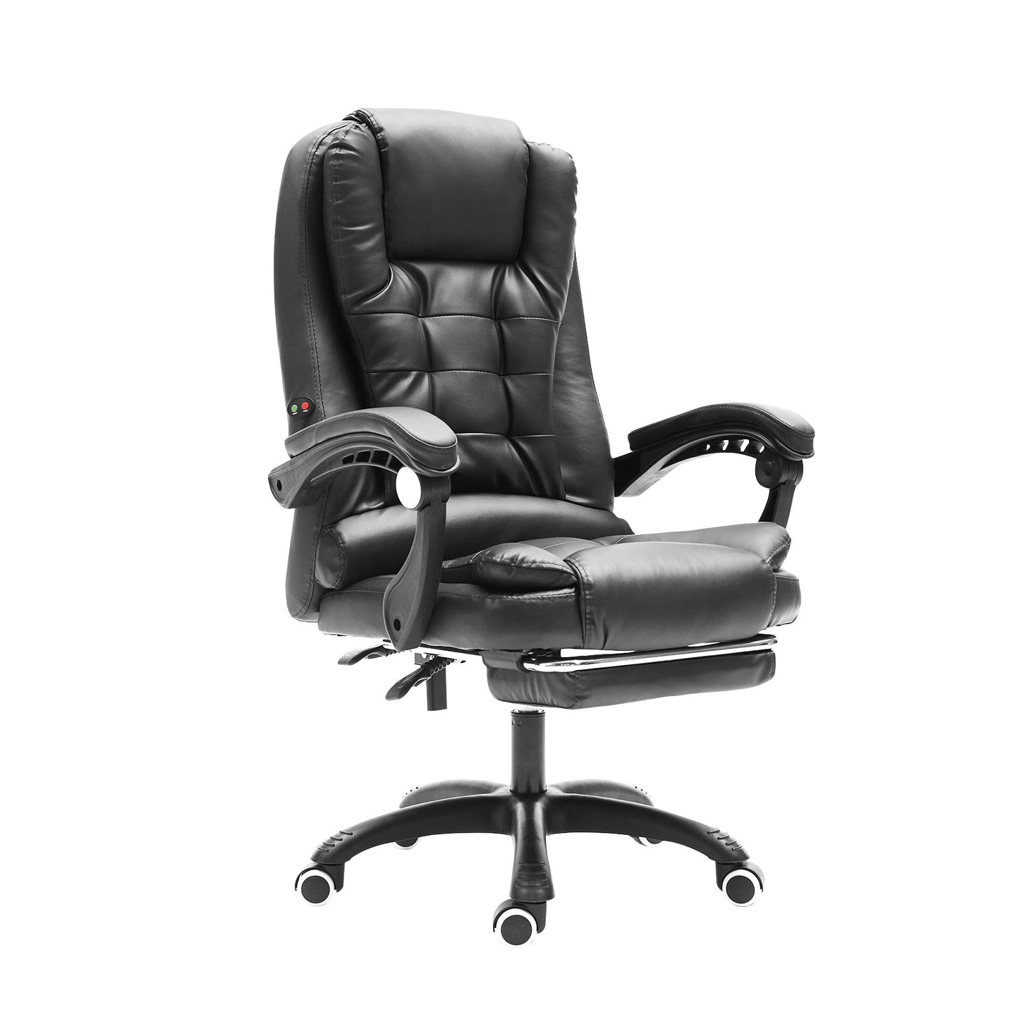 La Bella Massage Office Chair Footrest Ergonomic Executive Computer Work Gaming - Black