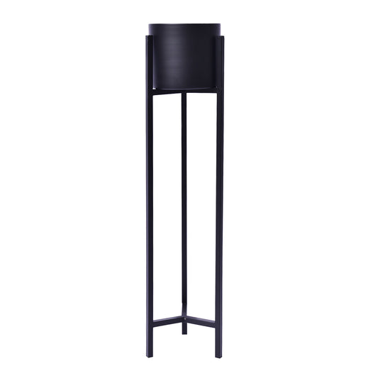 La Bella Plant Stand Planter Shelf Rack Steel 1 Tier 95cm - Black