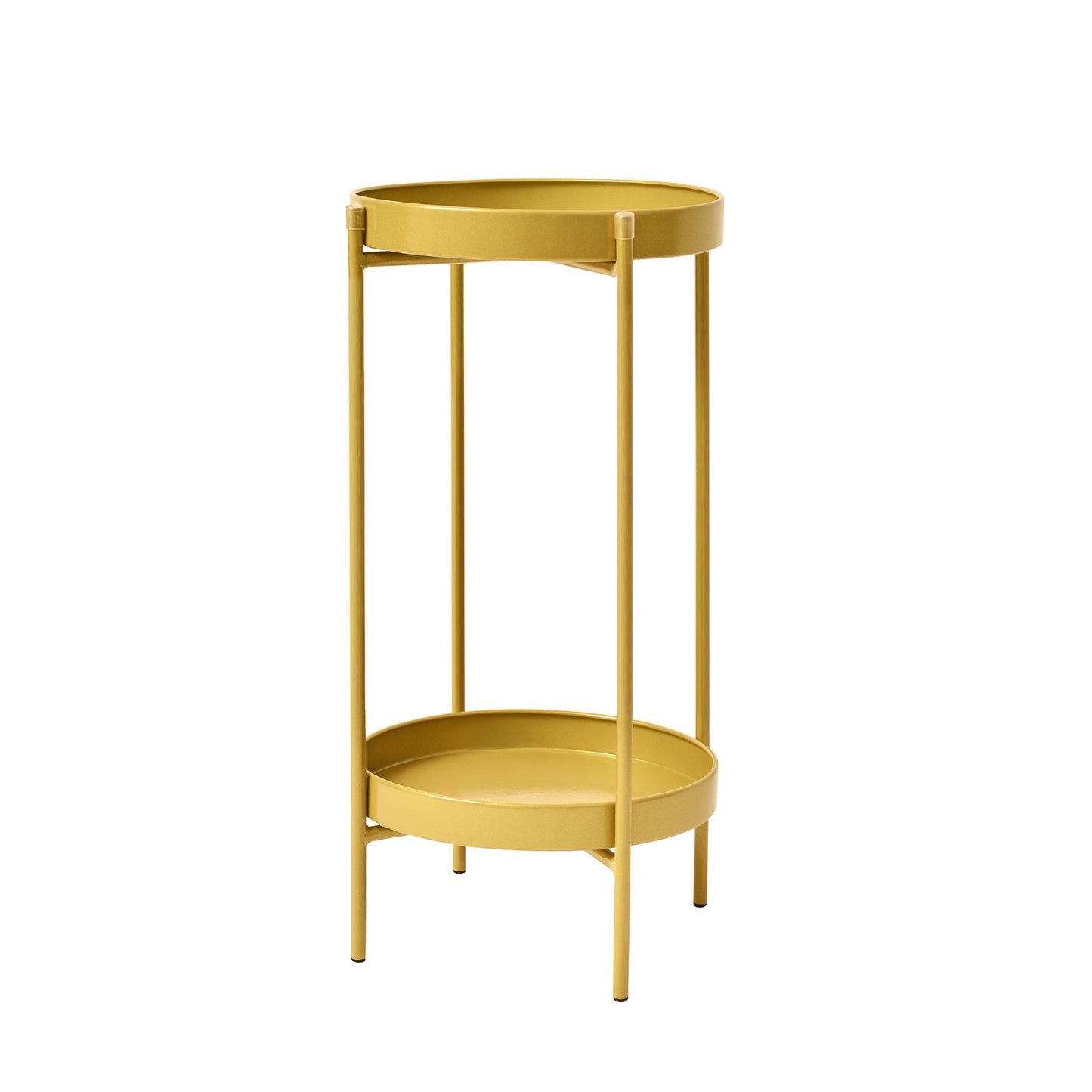 La Bella Plant Stand Planter Shelf Rack Steel 2 Tier 50cm - Gold