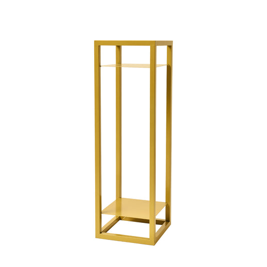 La Bella Plant Stand Planter Shelf Rack Steel 2 Tier 82cm - Gold