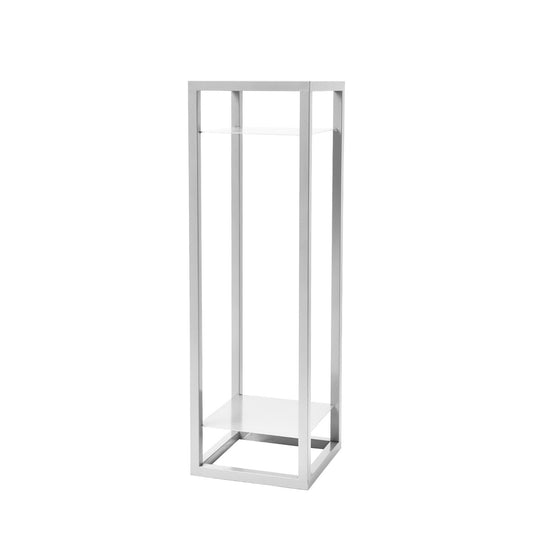 La Bella Plant Stand Planter Shelf Rack Steel 2 Tier 82cm - White