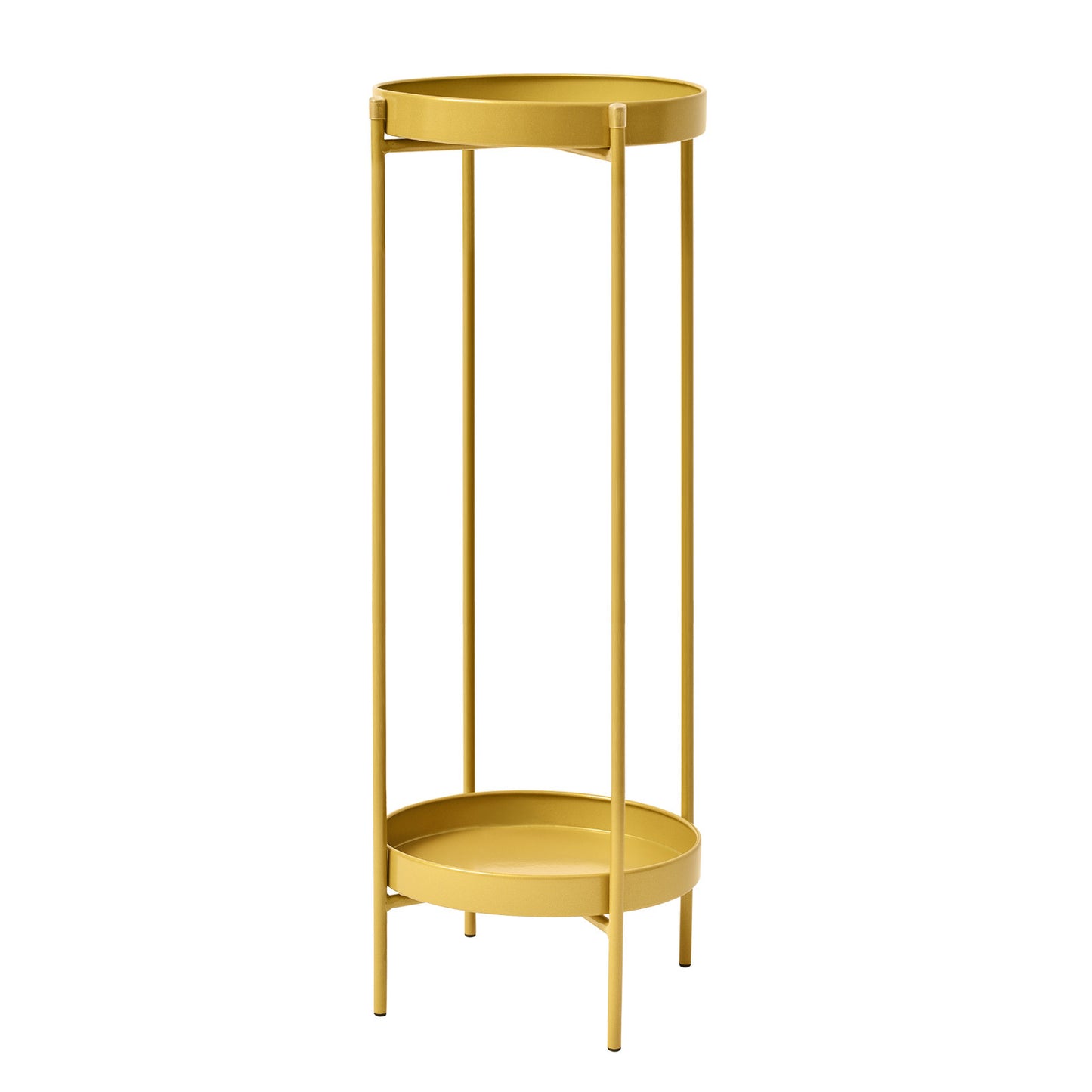 La Bella Plant Stand Planter Shelf Rack Steel 2 Tier 80cm - Gold