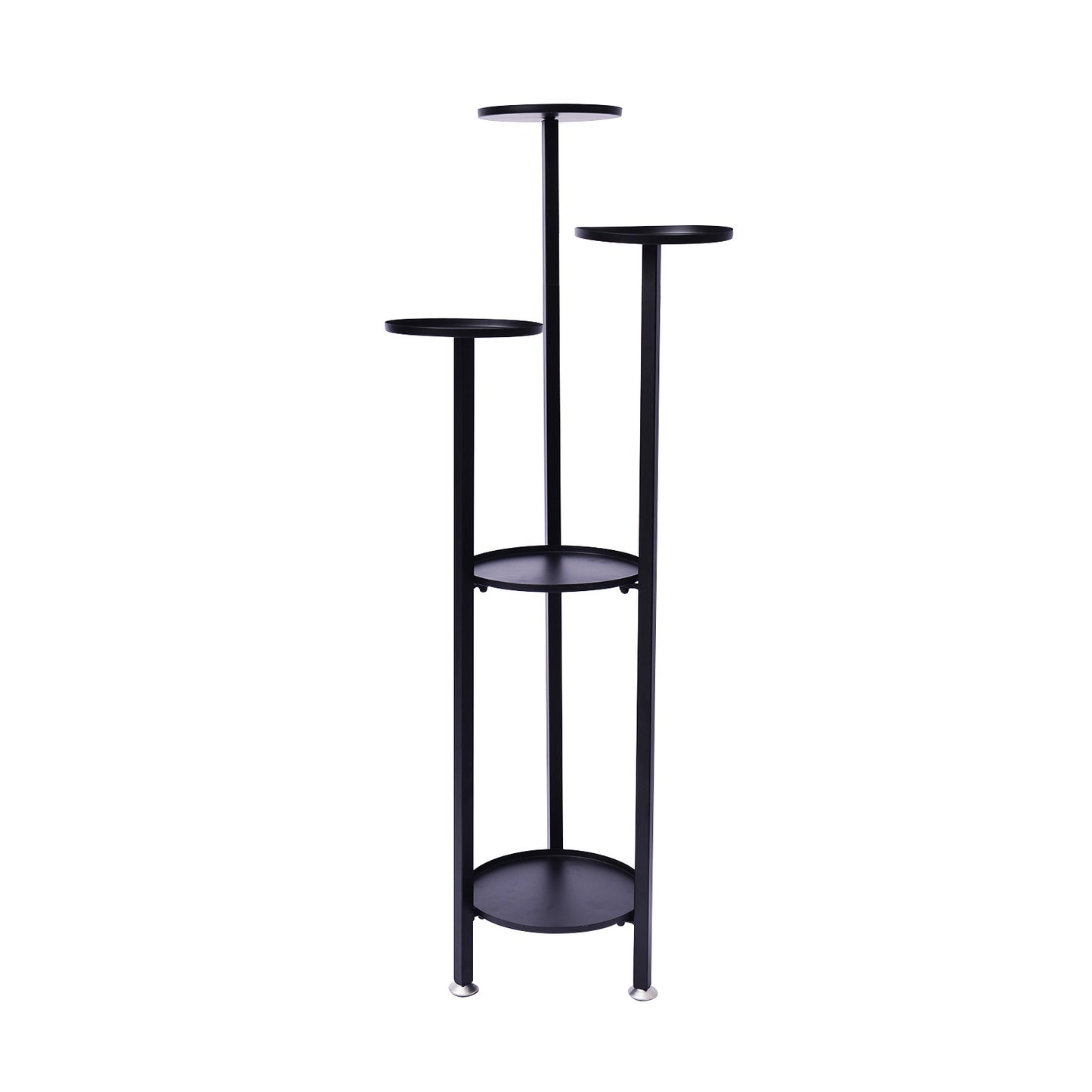 La Bella Plant Stand Planter Shelf Rack Steel 5 Tier 100cm - Black