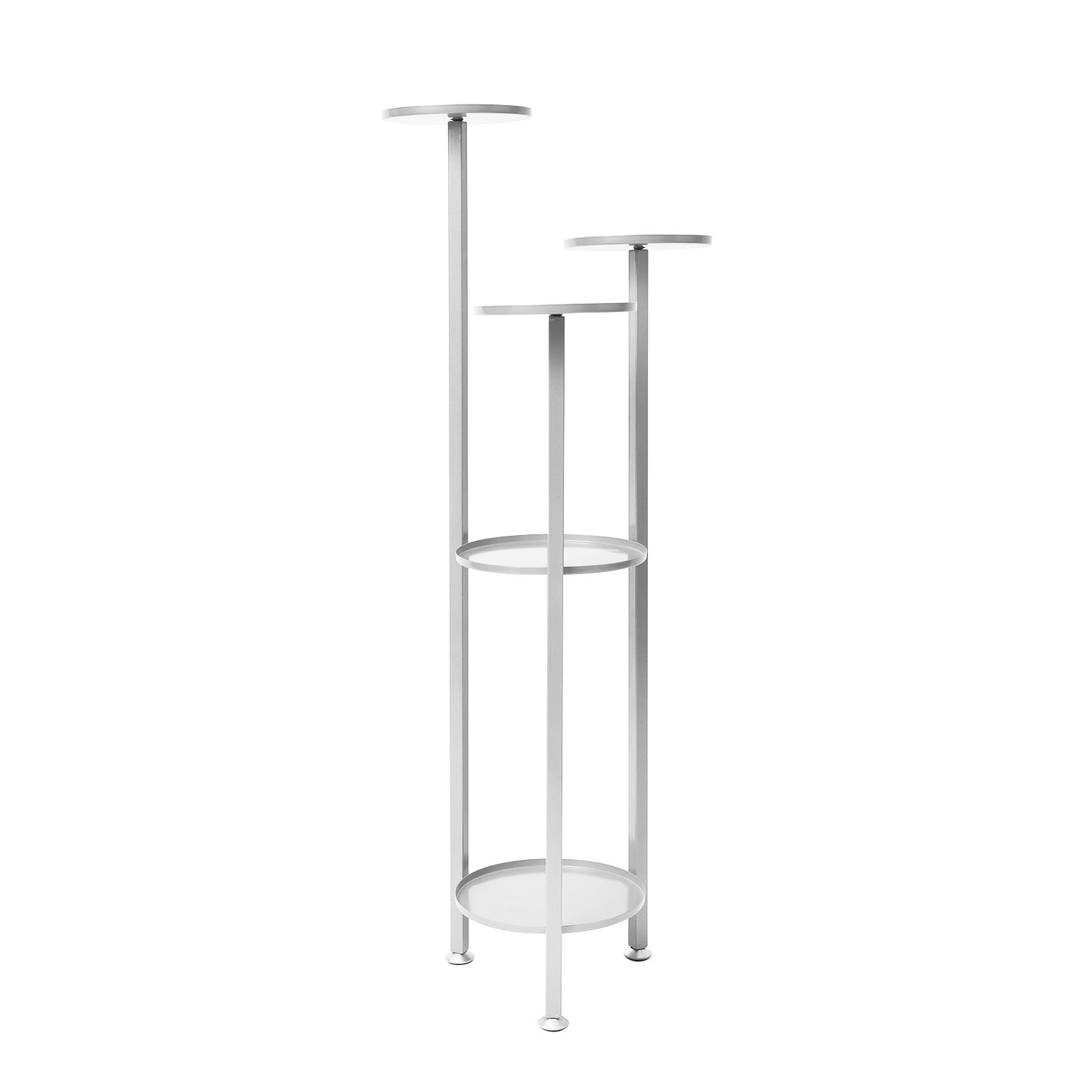 La Bella Plant Stand Planter Shelf Rack Steel 5 Tier 100cm - White