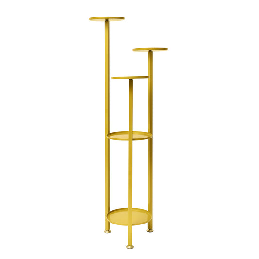 La Bella Plant Stand Planter Shelf Rack Steel 5 Tier 122cm - Gold