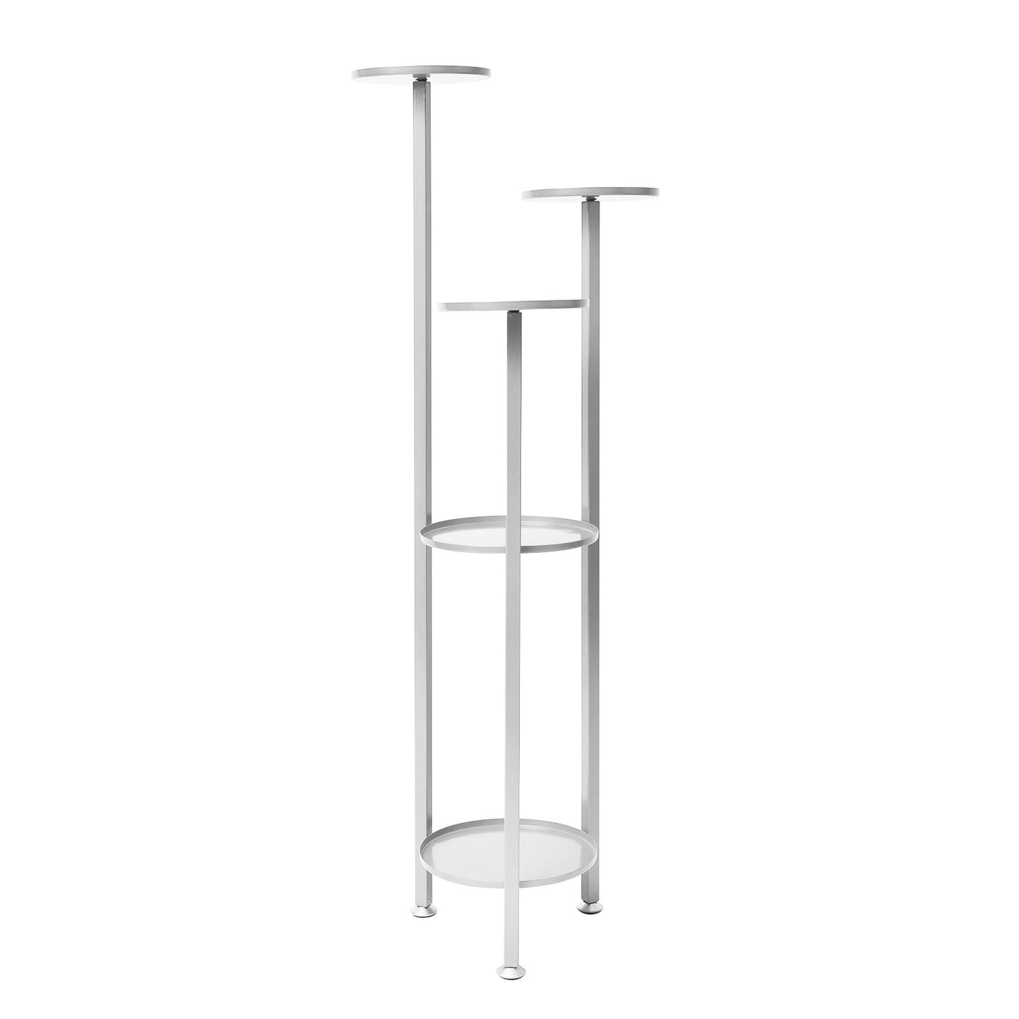 La Bella Plant Stand Planter Shelf Rack Steel 5 Tier 122cm - White