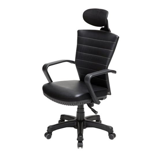 Korean Office Chair Ergonomic Cozy Computer Gaming - Black