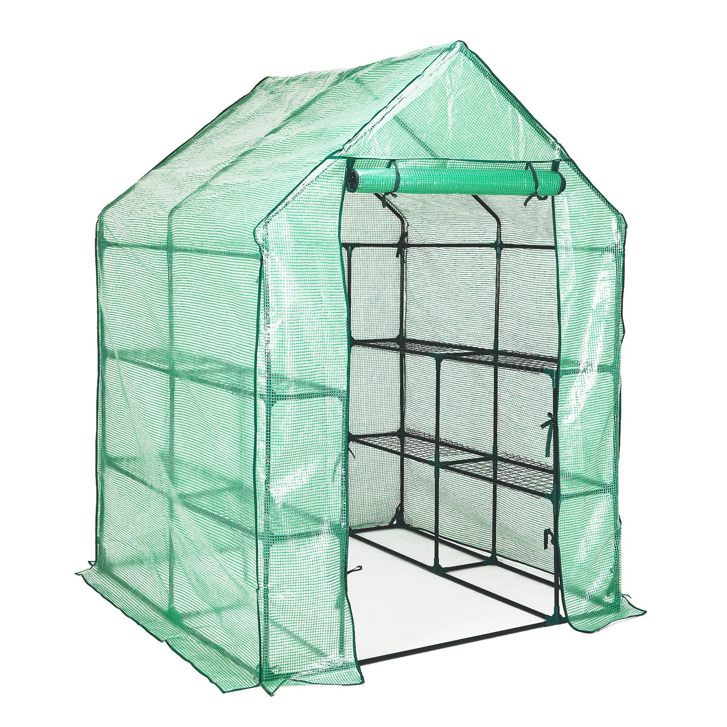 Home Ready Garden Greenhouse Walk-In Shed PE Apex 1.43x1.43x1.95M