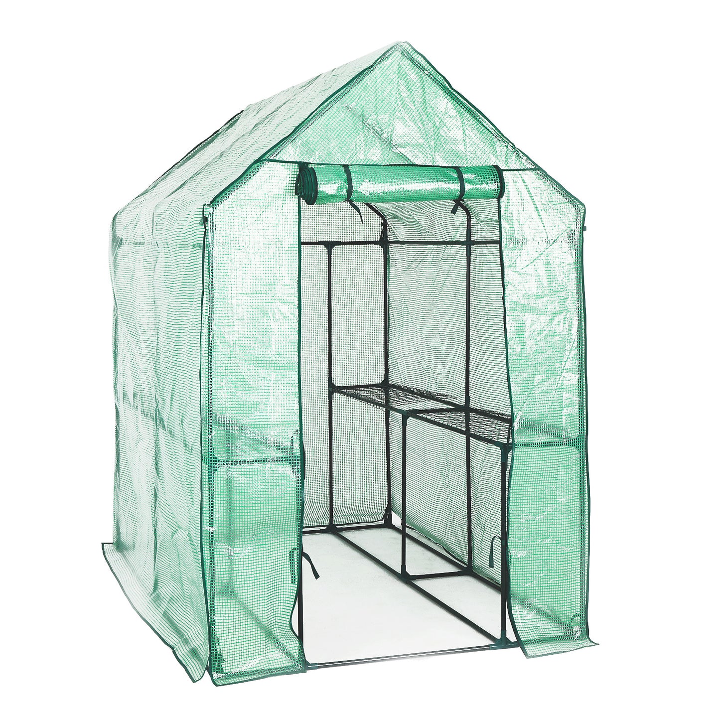 Home Ready Garden Greenhouse Walk-In Shed PE Apex 1.9x1.2x1.9M