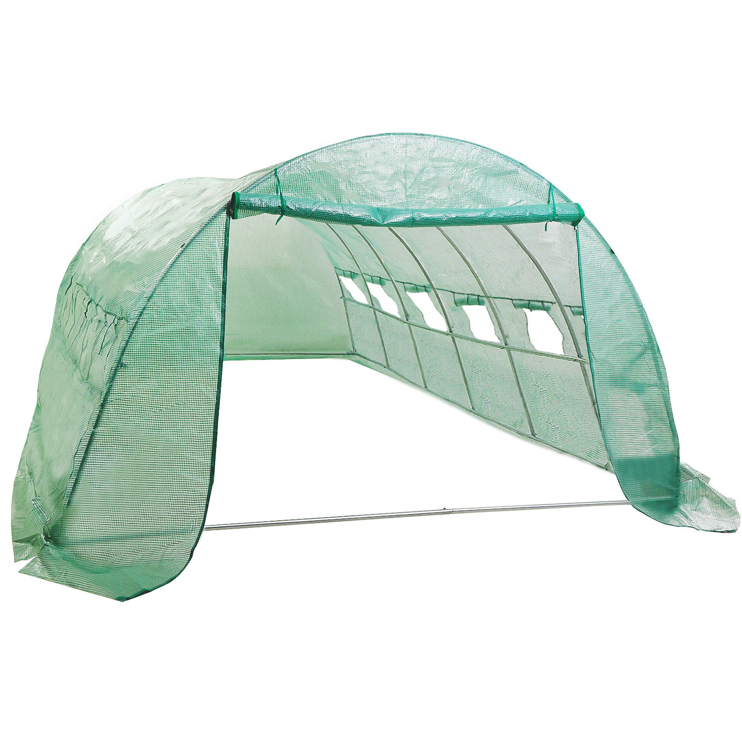 Home Ready Greenhouse Walk-In Shed PE Dome Hoop Tunnel Polytunnel 6x3x2M