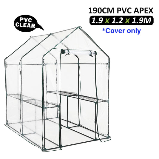 Home Ready Garden Greenhouse Shed PVC Cover Only 190cm Apex