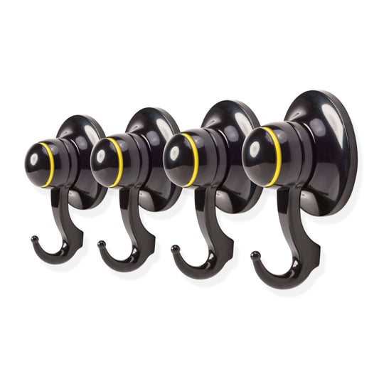 KiahLoc 4PC Suction Hook Removable 56mm - Black