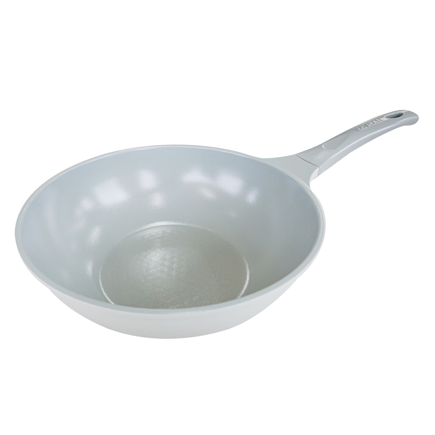 KOMAN Shinewon Vinch IH Wok Wokpan Non-sick Induction Ceramic 28cm - Grey