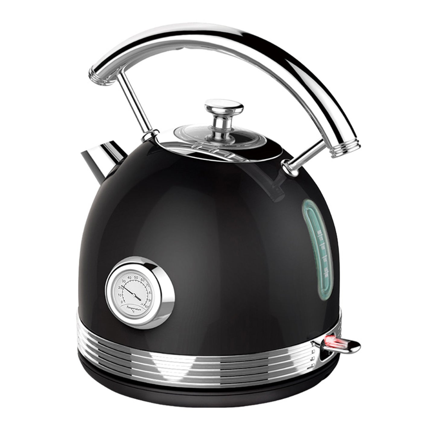 PHILEX Electric Kettle Boiler Stainless Steel Retro 1.7L - Black