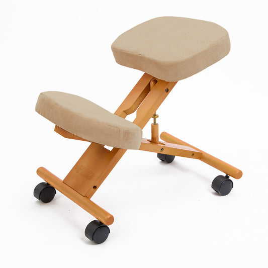 Forever Beauty Ergonomic Adjustable Kneeling Chair - Beige